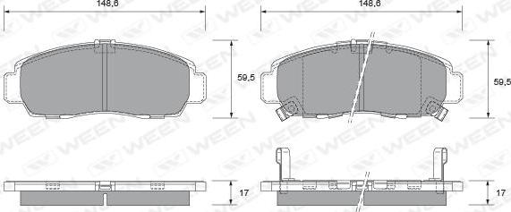 Advics SS431-S - Bremžu uzliku kompl., Disku bremzes www.autospares.lv