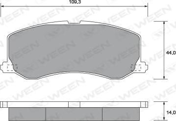 LUCAS GDB3237 - Тормозные колодки, дисковые, комплект www.autospares.lv