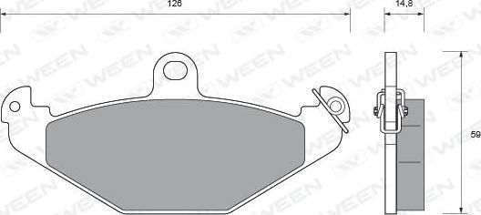 Ween 151-1592 - Bremžu uzliku kompl., Disku bremzes autospares.lv