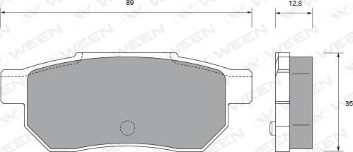 Ween 151-1549 - Bremžu uzliku kompl., Disku bremzes www.autospares.lv