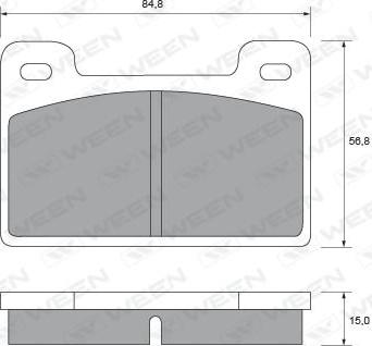 Ferodo FSL55 - Bremžu uzliku kompl., Disku bremzes www.autospares.lv