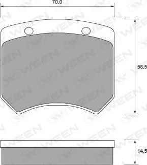 Spidan 32650 - Тормозные колодки, дисковые, комплект www.autospares.lv