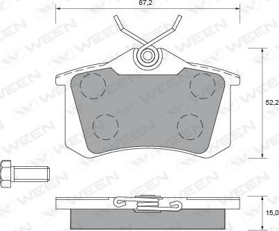 Quinton Hazell BLF1008 - Bremžu uzliku kompl., Disku bremzes autospares.lv