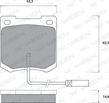 Textar 20089 144 0 5 - Bremžu uzliku kompl., Disku bremzes www.autospares.lv