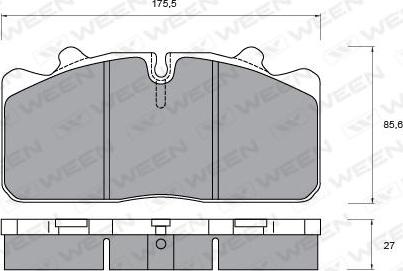 Valeo 882291 - Bremžu uzliku kompl., Disku bremzes www.autospares.lv