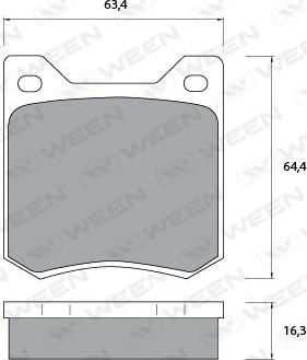 Spidan 32589 - Brake Pad Set, disc brake www.autospares.lv