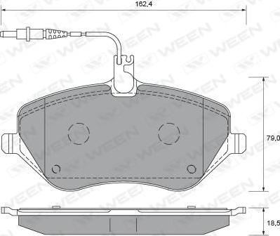 BENDIX 598662 - Bremžu uzliku kompl., Disku bremzes autospares.lv