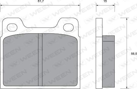 Kawe 0006 30 - Bremžu uzliku kompl., Disku bremzes www.autospares.lv