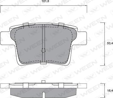 Ween 151-1217 - Bremžu uzliku kompl., Disku bremzes autospares.lv