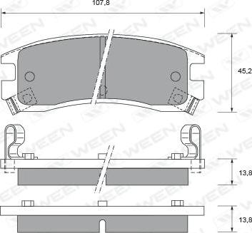 BOSCH 0 986 TB2 726 - Bremžu uzliku kompl., Disku bremzes www.autospares.lv