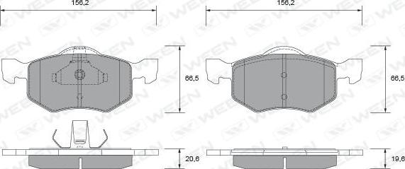 Ween 151-2676 - Bremžu uzliku kompl., Disku bremzes autospares.lv