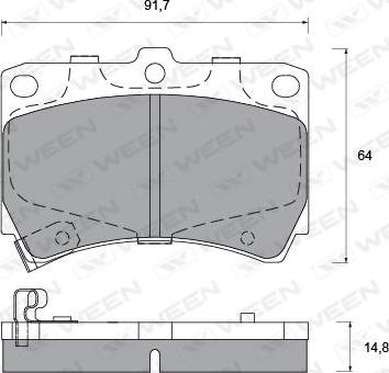 BOSCH F 026 000 122 - Bremžu uzliku kompl., Disku bremzes autospares.lv