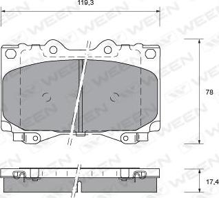 Galfer 21292 - Brake Pad Set, disc brake www.autospares.lv