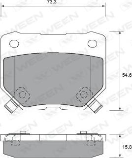 HELLA 8DB 355 035-521 - Brake Pad Set, disc brake www.autospares.lv