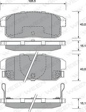 LPR 5P1432 - Bremžu uzliku kompl., Disku bremzes www.autospares.lv