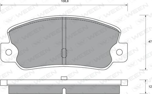 Ween 151-2376 - Bremžu uzliku kompl., Disku bremzes www.autospares.lv