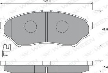 Ween 151-2247 - Bremžu uzliku kompl., Disku bremzes autospares.lv