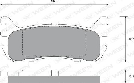 Ween 151-2287 - Bremžu uzliku kompl., Disku bremzes autospares.lv