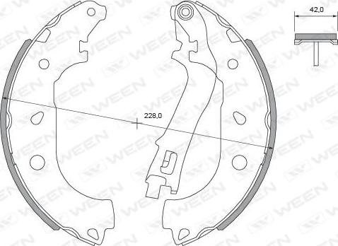 Ween 152-2494 - Bremžu loku komplekts autospares.lv