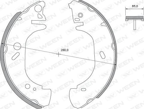 Ween 152-2413 - Bremžu loku komplekts autospares.lv