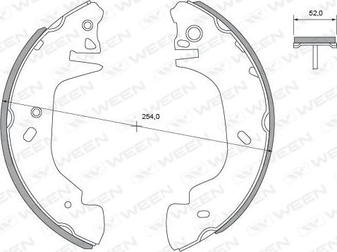 Ween 152-2412 - Bremžu loku komplekts autospares.lv