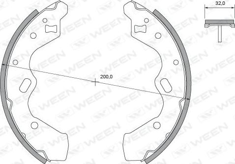 Ween 152-2431 - Bremžu loku komplekts www.autospares.lv