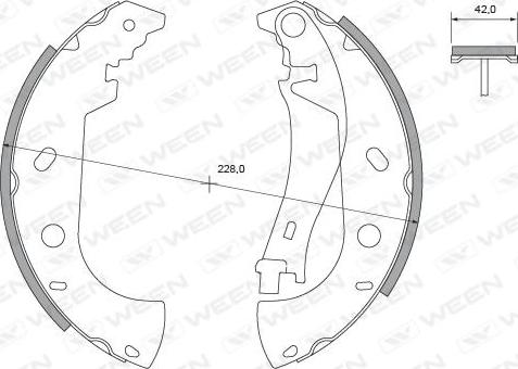 Ween 152-2426 - Bremžu loku komplekts autospares.lv