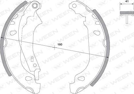 Ween 152-2020 - Bremžu loku komplekts autospares.lv