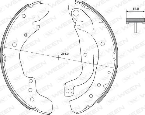 Ween 152-2148 - Bremžu loku komplekts autospares.lv