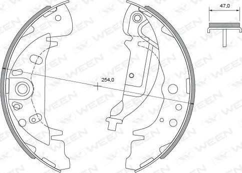 Ween 152-2115 - Bremžu loku komplekts www.autospares.lv