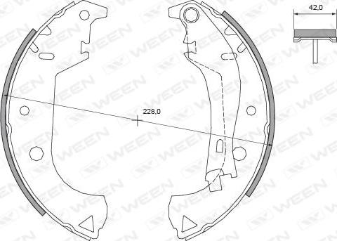 Ween 152-2116 - Bremžu loku komplekts autospares.lv