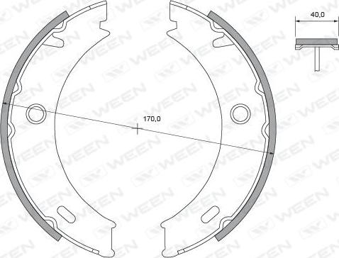 Ween 152-2124 - Brake Shoe Set www.autospares.lv