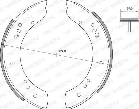 Ween 152-2173 - Bremžu loku komplekts www.autospares.lv