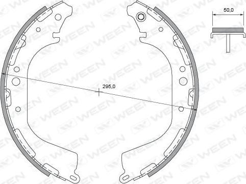 Ween 152-2394 - Brake Shoe Set www.autospares.lv