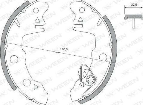 Ween 152-2341 - Bremžu loku komplekts www.autospares.lv