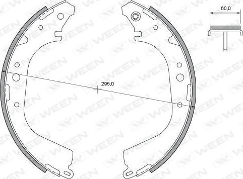 Ween 152-2357 - Bremžu loku komplekts www.autospares.lv