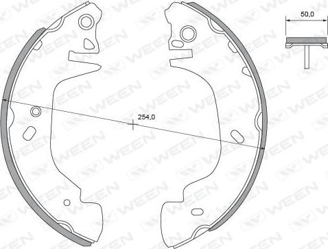 Ween 152-2369 - Bremžu loku komplekts autospares.lv