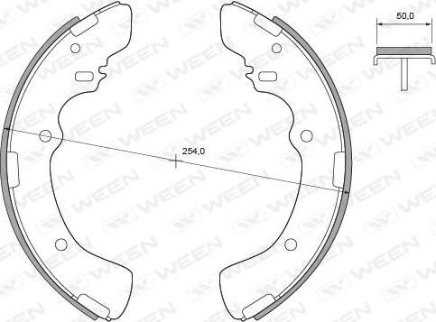 Ween 152-2364 - Bremžu loku komplekts www.autospares.lv