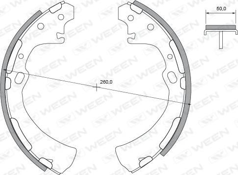 Ween 152-2361 - Brake Shoe Set www.autospares.lv