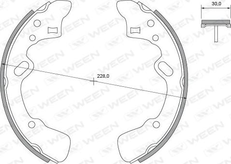 Ween 152-2368 - Bremžu loku komplekts www.autospares.lv