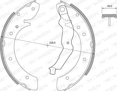 Ween 152-2385 - Bremžu loku komplekts autospares.lv