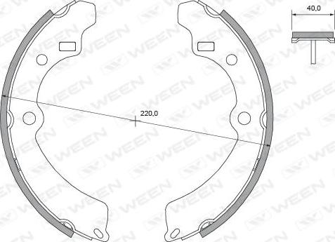 Ween 152-2375 - Bremžu loku komplekts www.autospares.lv