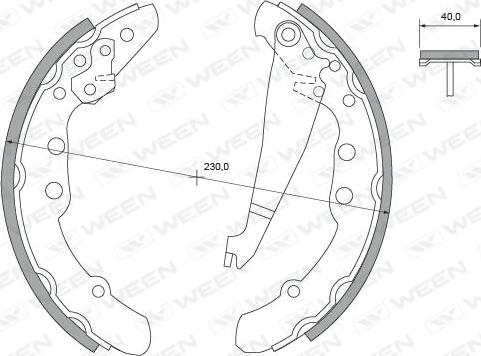 Ween 152-2371 - Bremžu loku komplekts autospares.lv