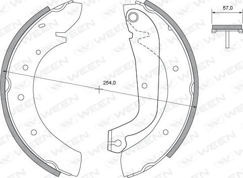 Ween 152-2295 - Bremžu loku komplekts autospares.lv