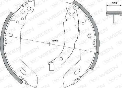 Ween 152-2269 - Bremžu loku komplekts autospares.lv