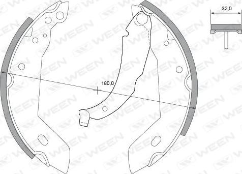 Ween 152-2219 - Bremžu loku komplekts autospares.lv