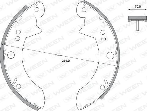 Ween 152-2214 - Bremžu loku komplekts autospares.lv