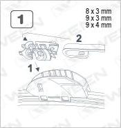 Ween 100-6017 - Stikla tīrītāja slotiņa www.autospares.lv