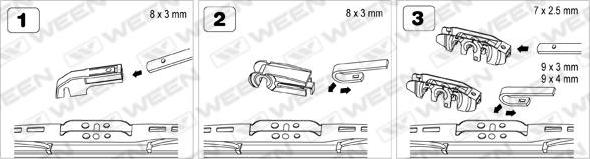 Ween 102-2416 - Stikla tīrītāja slotiņa www.autospares.lv