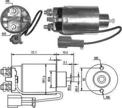 WE PARTS 471480096 - Ievilcējrelejs, Starteris autospares.lv